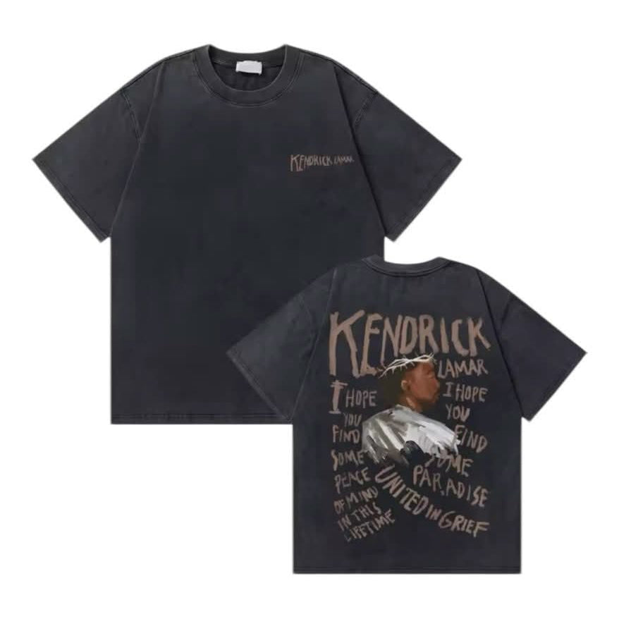 Kendrick Lamar Graphic T-Shirt-Cotton Oversized Tee