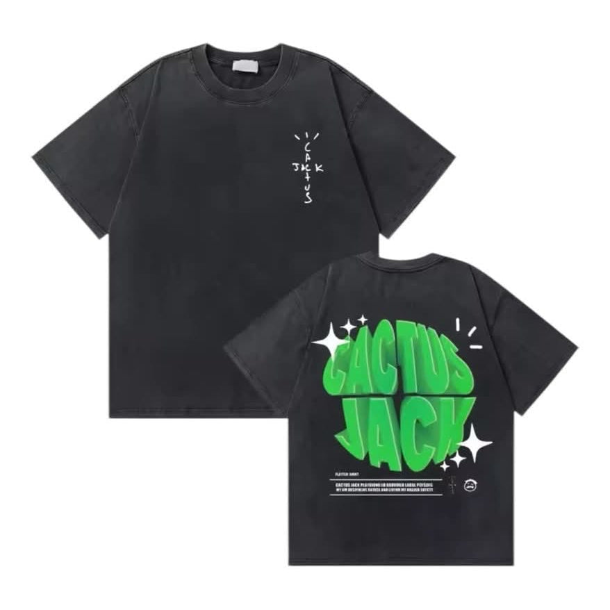 Travis Scott Graphic T-Shirt-Cotton Oversized Tee
